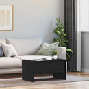 vidaXL Dohányzóasztal Fekete tölgy 102 x 50,5 x 46,5 cm Faanyag