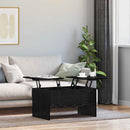 vidaXL Dohányzóasztal Fekete tölgy 102 x 50,5 x 46,5 cm Faanyag