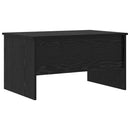 vidaXL Dohányzóasztal Fekete tölgy 102 x 50,5 x 46,5 cm Faanyag