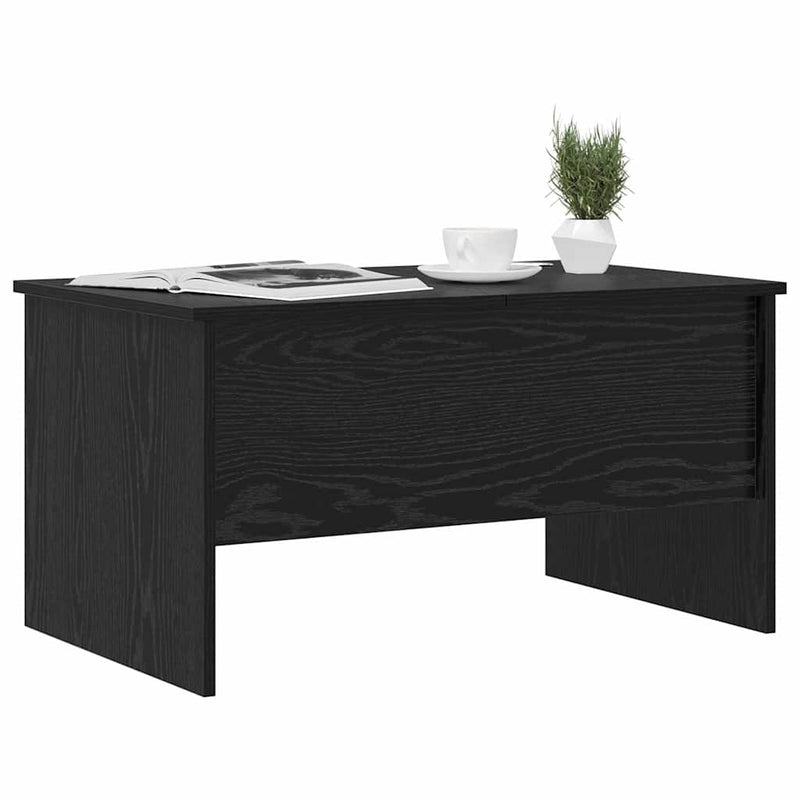 vidaXL Dohányzóasztal Musta tammi 80 x 50,5 x 42,5 cm Faanyag