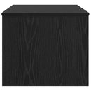 vidaXL Dohányzóasztal Fekete tölgy 102 x 50,5 x 46,5 cm Faanyag