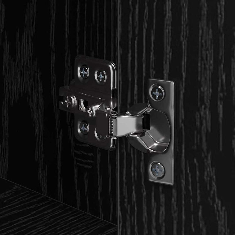 vidaXL Éjjeliszekrény Musta tammi Faanyag