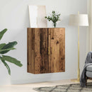 vidaXL Fali Szekrény Öreg fa 69,5 x 34 x 90 cm Szerelt Fa