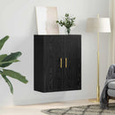 vidaXL Fali Szekrény Fekete tölgy 69,5 x 34 x 90 cm Faanyag