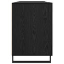 vidaXL Asztal polcokkal tárolóval Musta tammi 140 x 50 x 75 cm Faanyag