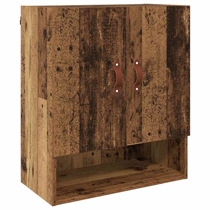 vidaXL Fali Szekrény Falra szerelhető Öreg fa 60 x 31 x 70 cm Faanyag