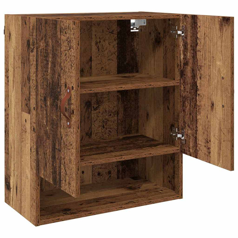 vidaXL Fali Szekrény Falra szerelhető Öreg fa 60 x 31 x 70 cm Faanyag