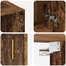 vidaXL Fali Szekrény Falra szerelhető Régi fa 60 x 31 x 70 cm Faanyag