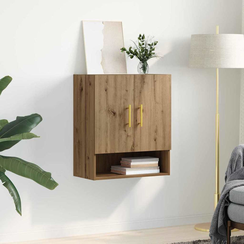 vidaXL Fali Szekrény kézműves tölgy 60 x 31 x 70 cm Faanyag