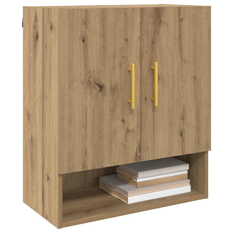 vidaXL Fali Szekrény kézműves tölgy 60 x 31 x 70 cm Faanyag