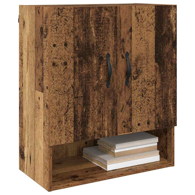 vidaXL Fali Szekrény Falra szerelhető Régi fa 60 x 31 x 70 cm Faanyag