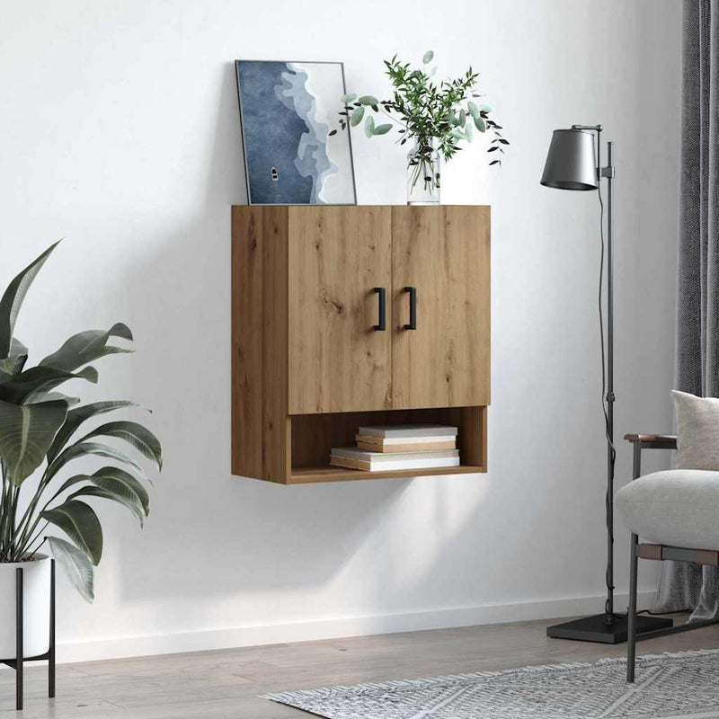 vidaXL Fali Szekrény kézműves tölgy 60 x 31 x 70 cm Faanyag