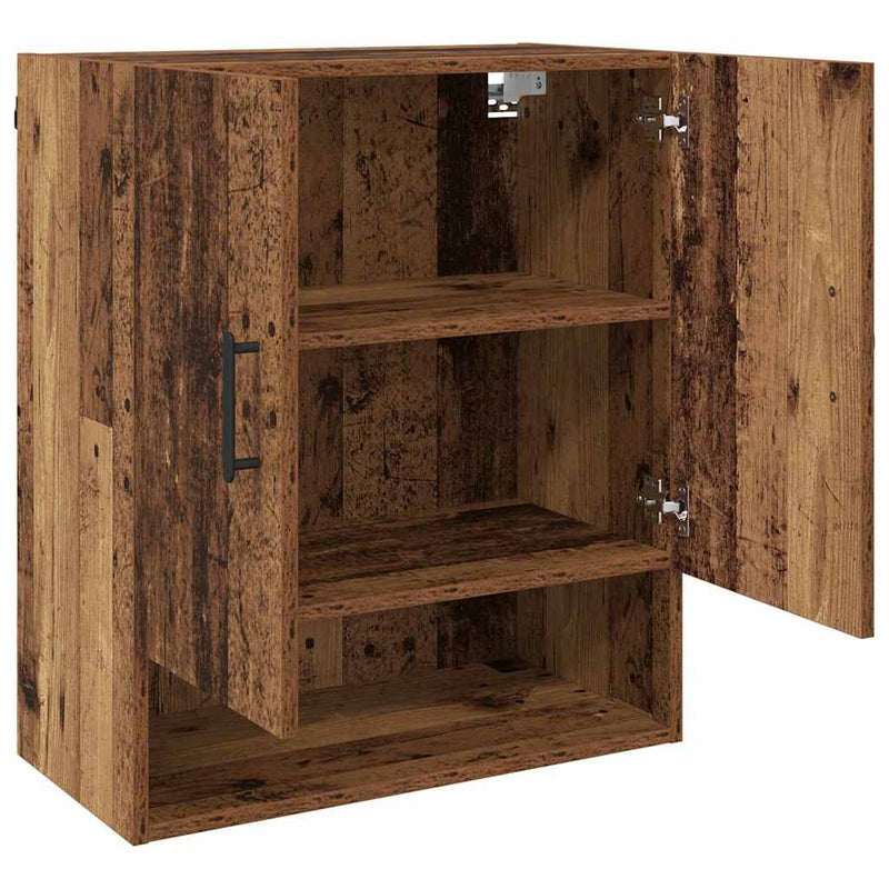 vidaXL Fali Szekrény Falra szerelhető Régi fa 60 x 31 x 70 cm Faanyag