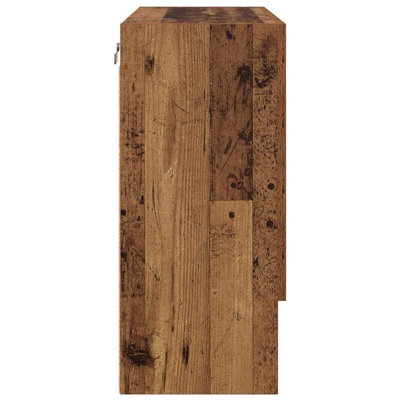 vidaXL Fali Szekrény Falra szerelhető Régi fa 60 x 31 x 70 cm Faanyag
