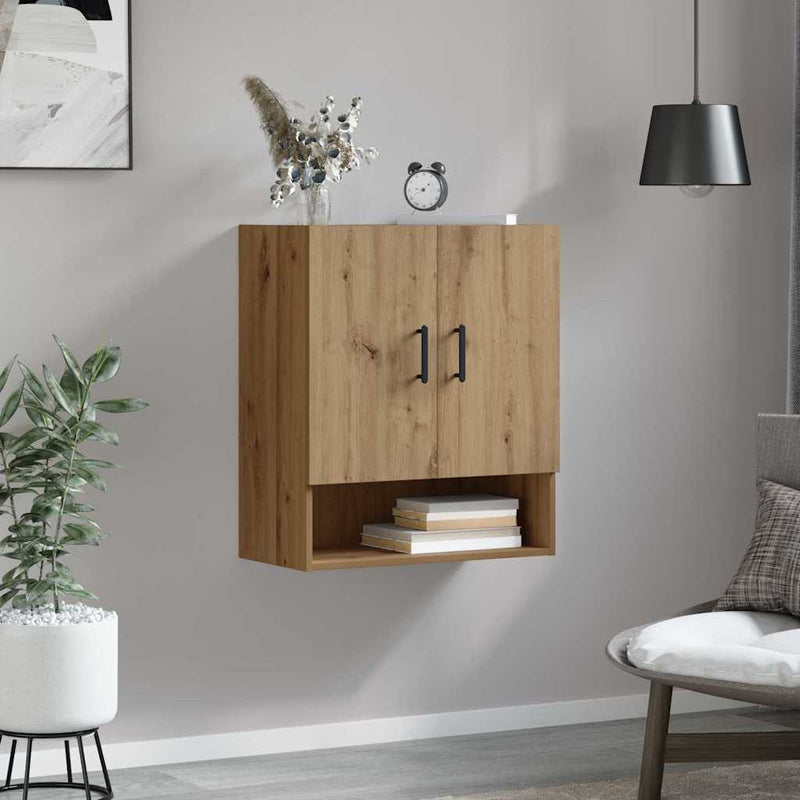 vidaXL Fali Szekrény kézműves tölgy 60 x 31 x 70 cm Faanyag