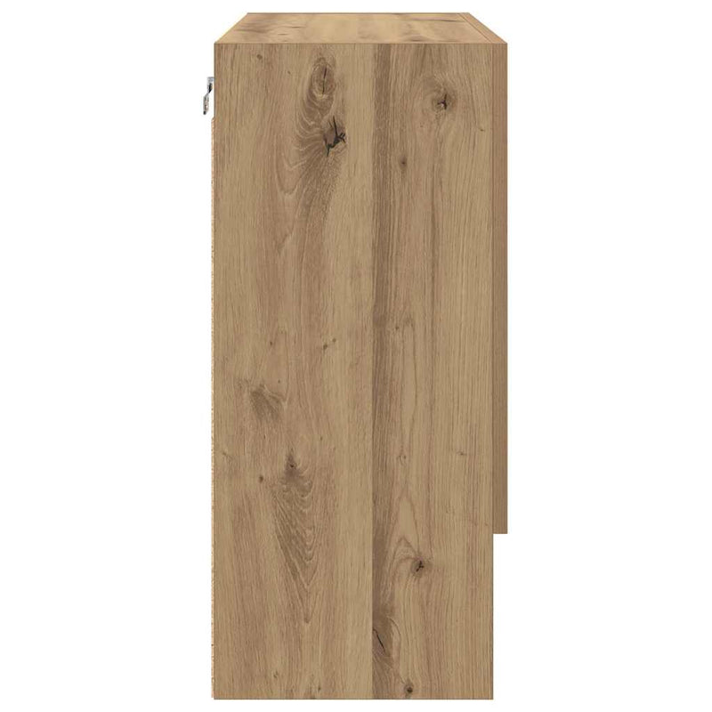 vidaXL Fali Szekrény kézműves tölgy 60 x 31 x 70 cm Faanyag