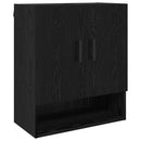vidaXL Fali szekrény Fekete tölgy 60 x 31 x 70 cm Faanyag
