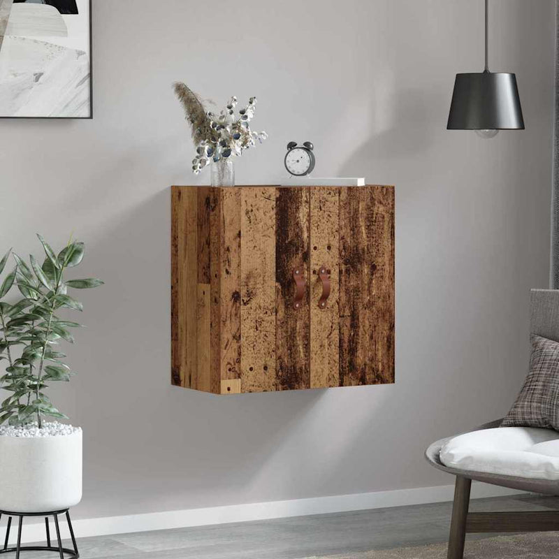 vidaXL Fali Szekrény Falra szerelhető Régi fa 60 x 31 x 60 cm Faanyag