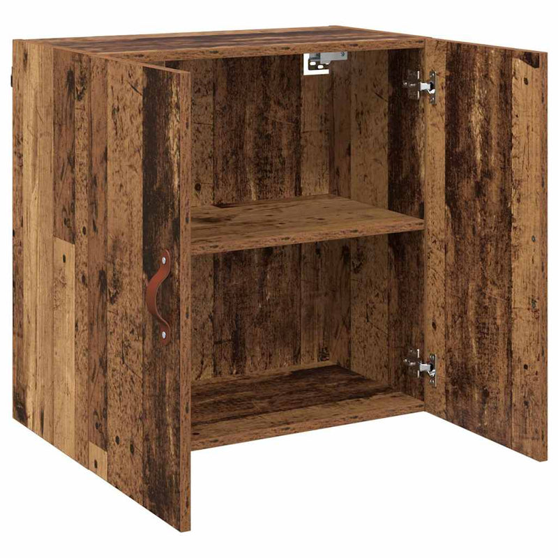 vidaXL Fali Szekrény Falra szerelhető Régi fa 60 x 31 x 60 cm Faanyag