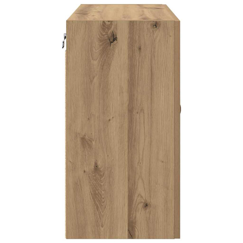 vidaXL Fali Szekrény kézműves tölgy 60 x 31 x 60 cm Faanyag