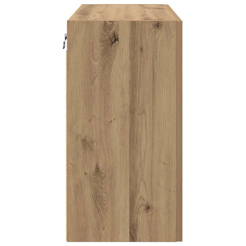 vidaXL Fali Szekrény kézműves tölgy 60 x 31 x 60 cm Faanyag