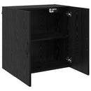 vidaXL Fali szekrény Fekete tölgy 60 x 31 x 60 cm Faanyag