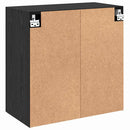 vidaXL Fali szekrény Fekete tölgy 60 x 31 x 60 cm Faanyag