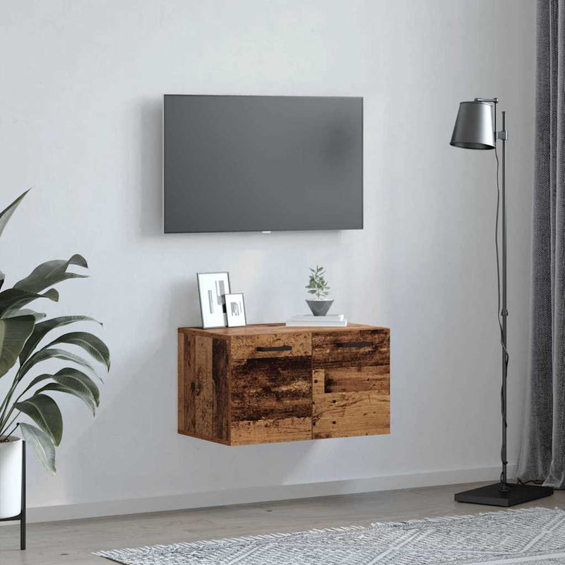 vidaXL Fali Szekrény Régi fa 60 x 36.5 x 35 cm Faanyag