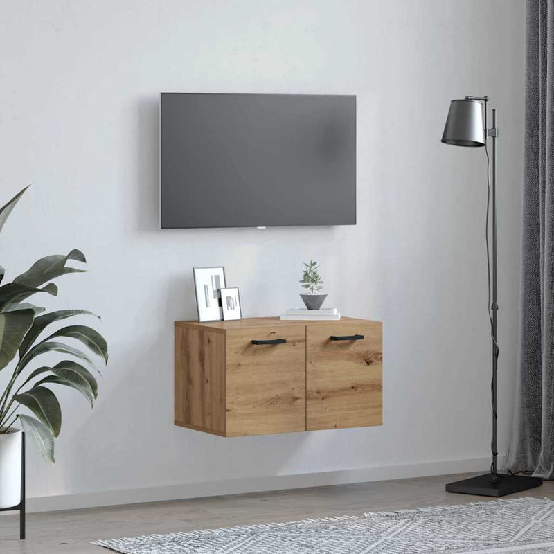 vidaXL Fali Szekrény kézműves tölgy 60 x 36.5 x 35 cm Faanyag