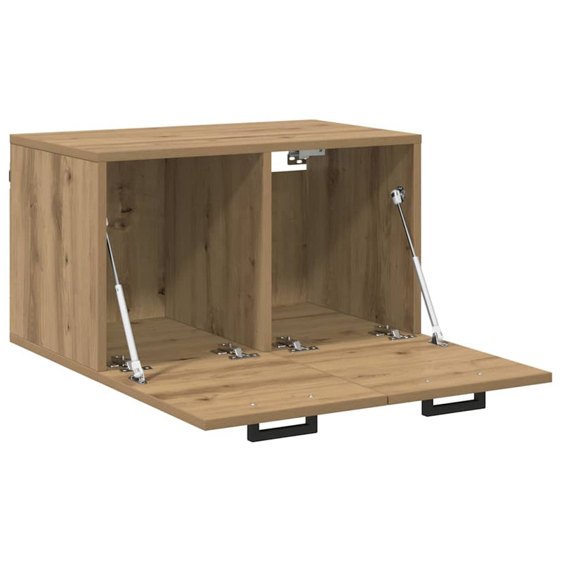 vidaXL Fali Szekrény kézműves tölgy 60 x 36.5 x 35 cm Faanyag