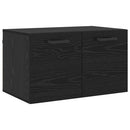 vidaXL Fali szekrény Fekete tölgy 60 x 36,5 x 35 cm Faanyag