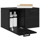 vidaXL Fali szekrény Fekete tölgy 60 x 36,5 x 35 cm Faanyag