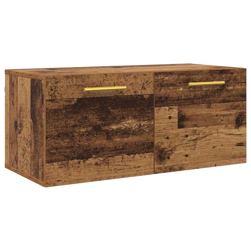 vidaXL Fali Szekrény Régi fa 80 x 36.5 x 35 cm Faanyag