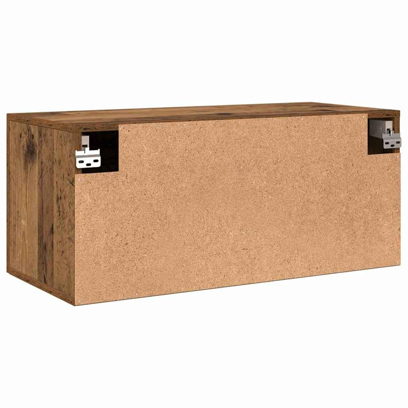 vidaXL Fali Szekrény Régi fa 80 x 36.5 x 35 cm Faanyag