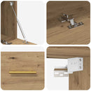 vidaXL Fali Szekrény kézműves tölgy 80 x 36.5 x 35 cm Faanyag