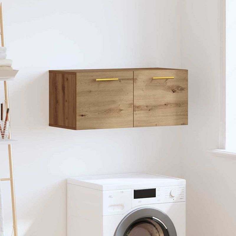 vidaXL Fali Szekrény kézműves tölgy 80 x 36.5 x 35 cm Faanyag
