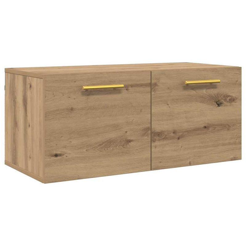vidaXL Fali Szekrény kézműves tölgy 80 x 36.5 x 35 cm Faanyag