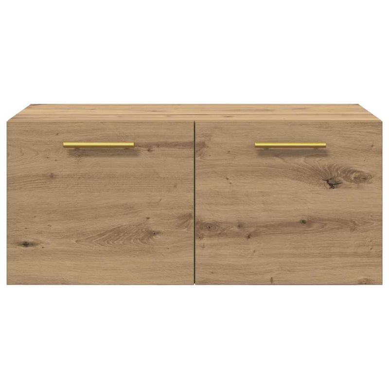 vidaXL Fali Szekrény kézműves tölgy 80 x 36.5 x 35 cm Faanyag