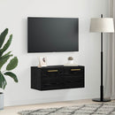 vidaXL Fali Szekrény Musta tammi 80 x 36.5 x 35 cm Faanyag