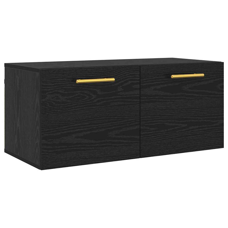 vidaXL Fali Szekrény Musta tammi 80 x 36.5 x 35 cm Faanyag