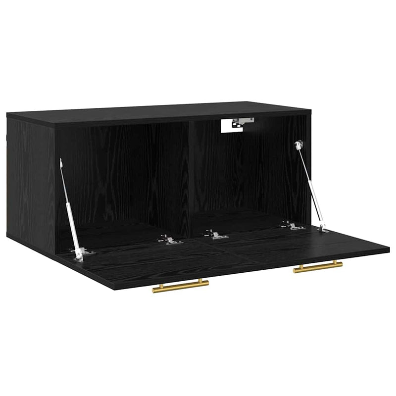 vidaXL Fali Szekrény Musta tammi 80 x 36.5 x 35 cm Faanyag