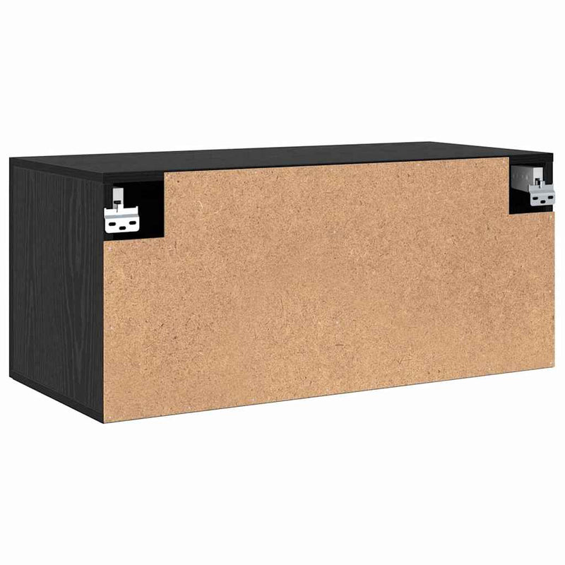 vidaXL Fali Szekrény Musta tammi 80 x 36.5 x 35 cm Faanyag