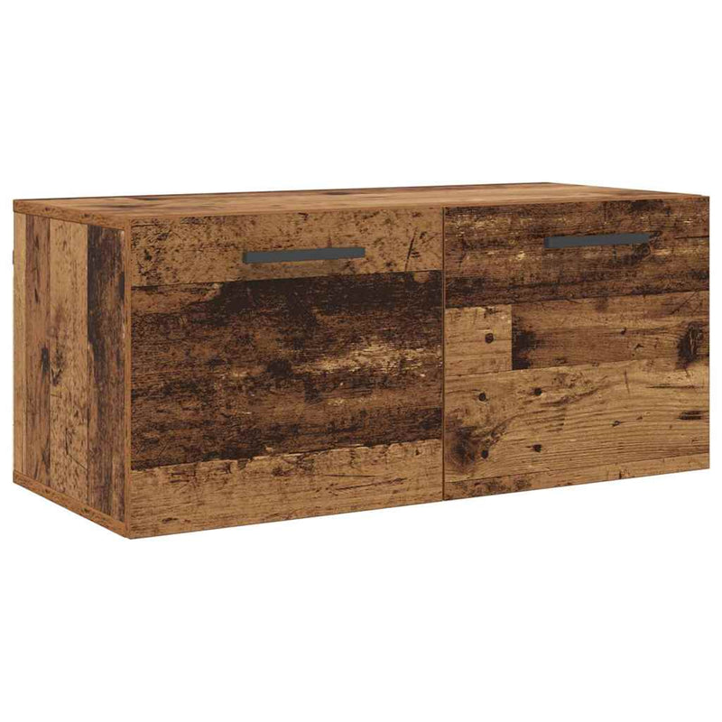 vidaXL Fali Szekrény Régi fa 80 x 36.5 x 35 cm Faanyag