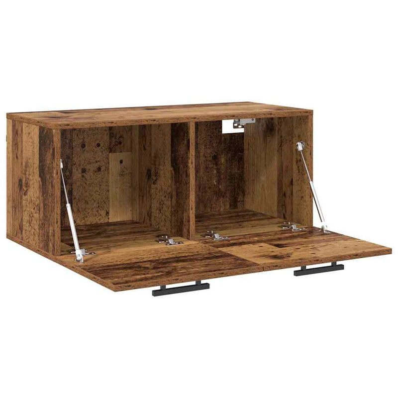 vidaXL Fali Szekrény Régi fa 80 x 36.5 x 35 cm Faanyag