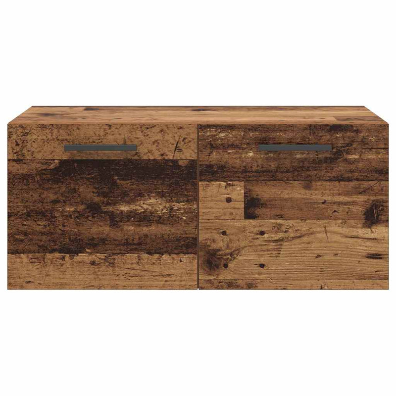 vidaXL Fali Szekrény Régi fa 80 x 36.5 x 35 cm Faanyag