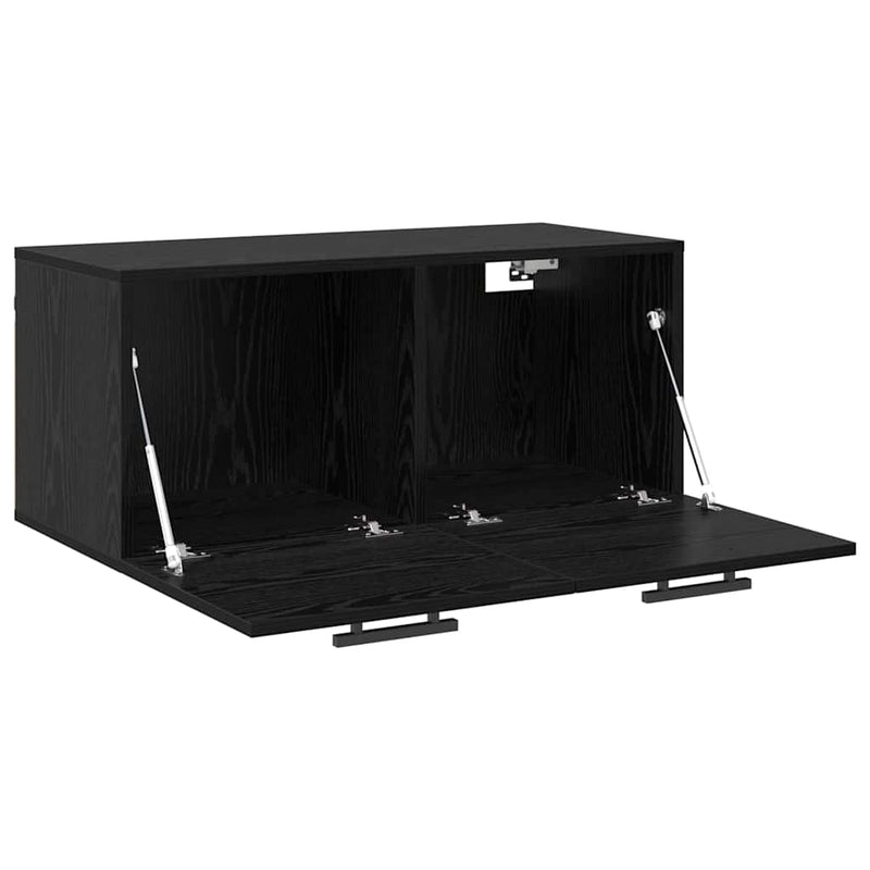 vidaXL Fali Szekrény Musta tammi 80 x 36.5 x 35 cm Faanyag