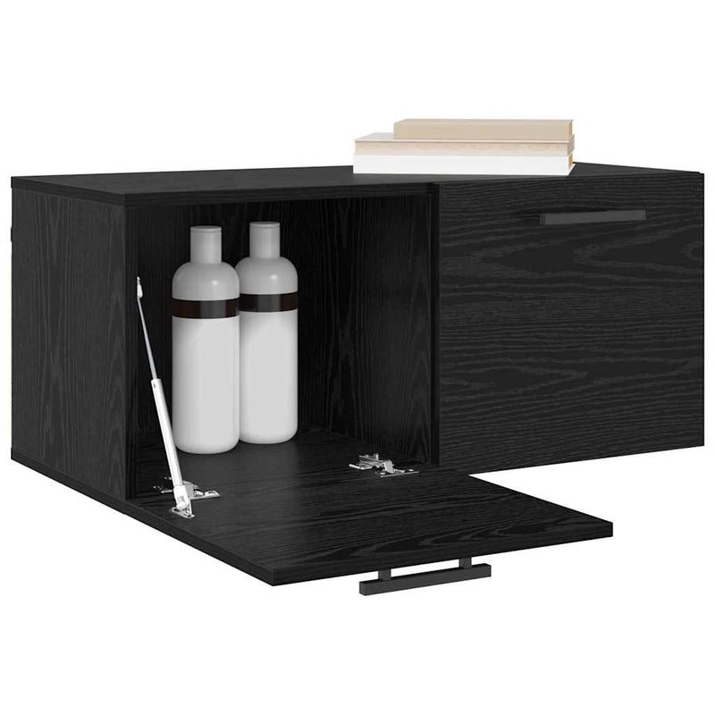 vidaXL Fali Szekrény Musta tammi 80 x 36.5 x 35 cm Faanyag