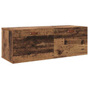 vidaXL Fali szekrény Öreg fa 100 x 36,5 x 35 cm Faanyag