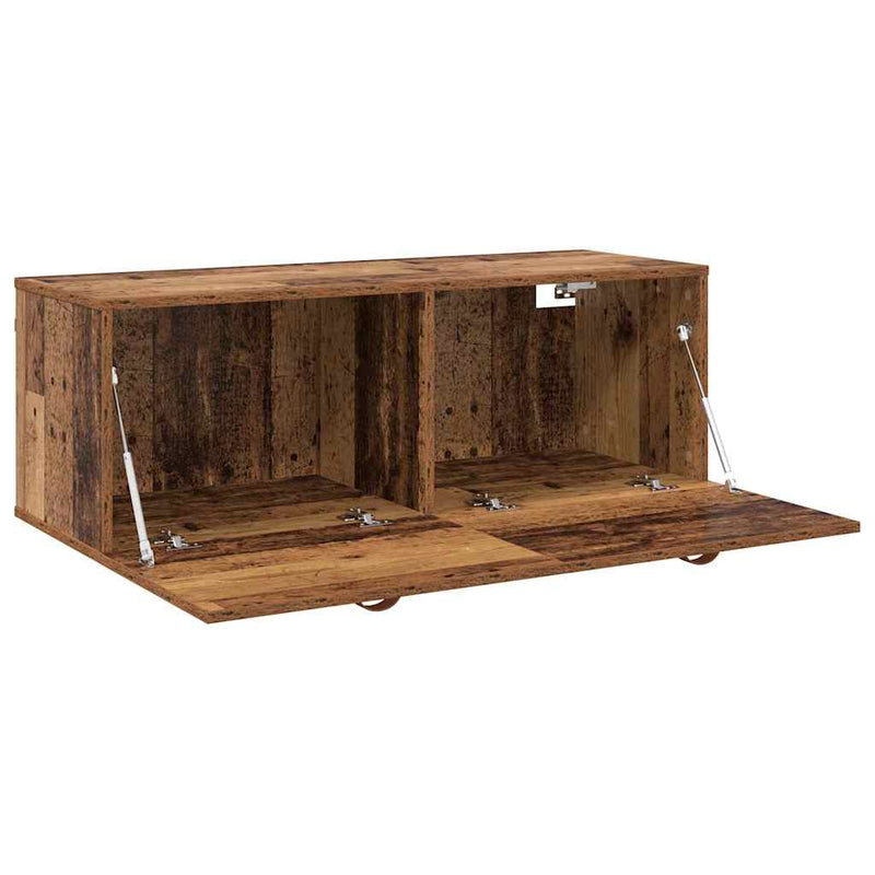 vidaXL Fali Szekrény Régi fa 100 x 36.5 x 35 cm Faanyag