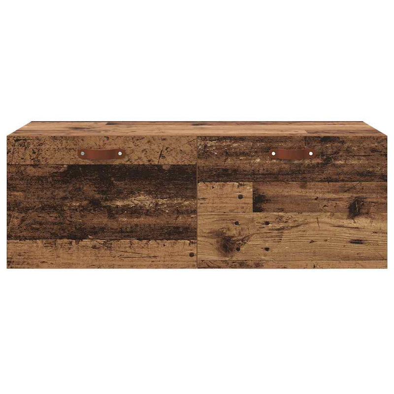 vidaXL Fali Szekrény Régi fa 100 x 36.5 x 35 cm Faanyag